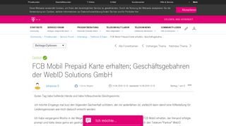 
                            10. Gelöst: Community | FCB Mobil Prepaid Karte erhalten ...