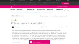 
                            3. Gelöst: Community | Hotspot-Login mit Festnetzdaten | Telekom hilft ...