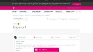 
                            5. Gelöst: Community | Magenta 1 – Seite 6 | Telekom hilft Community