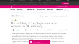 
                            3. Gelöst: Community | Seit Umstellung auf Easy Login immer wieder ...