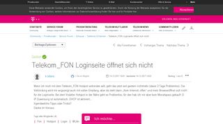 
                            4. Gelöst: Community | Telekom_FON Loginseite öffnet sich nicht ...