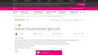 
                            3. Gelöst: Community | Telekom Passwort ändern geht nicht | Telekom ...