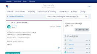 
                            12. Gelöst: Email Konto Löschen | Swisscom Community