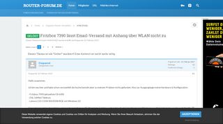 
                            7. Gelöst - Fritzbox 7390 lässt Email-Versand mit Anhang über WLAN ...