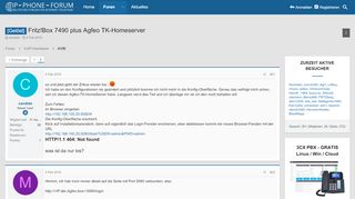 
                            7. [Gelöst] - Fritz!Box 7490 plus Agfeo TK-Homeserver | Seite 2 | IP ...