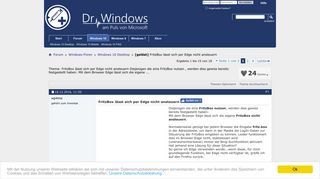 
                            7. [gelöst] FritzBox lässt sich per Edge nicht ansteuern - Dr. Windows