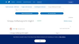 
                            12. Gelöst: Giropay-Aufladung nicht möglich - PayPal Community