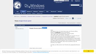 
                            12. [gelöst] Google Chrome spinnt - Dr. Windows