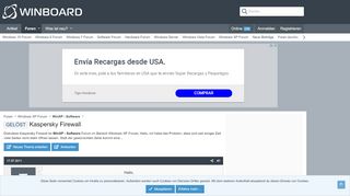 
                            9. GELÖST - Kaspersky Firewall - Winboard.org