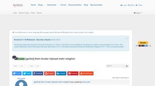 
                            4. [gelöst] Kein Avatar Upload mehr möglich - Forum - Kunena - To ...