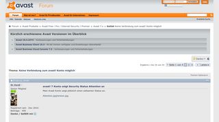 
                            5. Gelöst Keine Verbindung zum avast! Konto möglich - AVADAS Forum ...