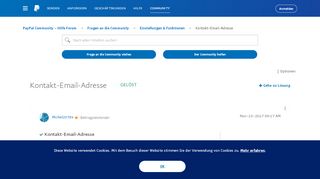 
                            10. Gelöst: Kontakt-Email-Adresse - PayPal Community