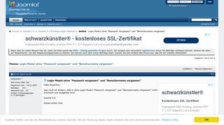 
                            3. Gelöst: Login Modul ohne 