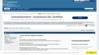 
                            1. Gelöst: Login nicht mehr möglich im Frontend - Joomla CMS Support ...