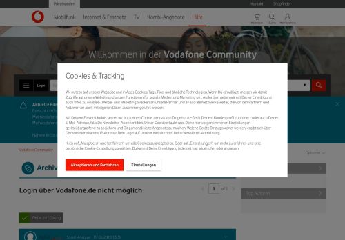 
                            12. Gelöst: Login über Vodafone.de nicht möglich – Seite 3 - Vodafone ...