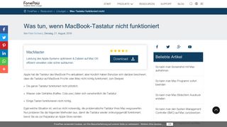 
                            4. Gelöst: MacBook-Tastatur funktioniert nicht - FonePaw