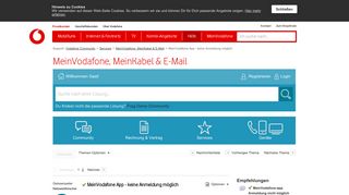 
                            4. Gelöst: MeinVodafone App - keine Anmeldung möglich - Vodafone ...