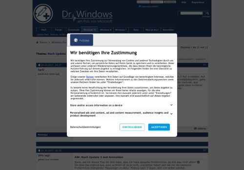 
                            3. [gelöst] Nach Update 2 mal Anmelden - Dr. Windows