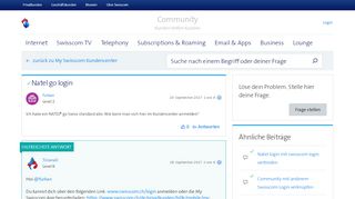 
                            3. Gelöst: Natel go login | Swisscom Community