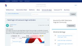 
                            2. Gelöst: Natel login mit swisscom login verbinden | Swisscom Community