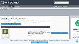 
                            6. GELÖST - Nexus Mod Manager Problem? - Winboard.org
