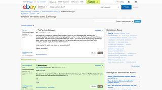 
                            7. Gelöst: PayPal-Konto Einloggen - eBay Community