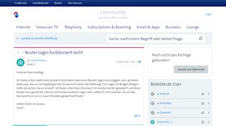 
                            1. Gelöst: Router Login funktioniert nicht | Swisscom Community