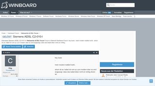 
                            13. GELÖST - Siemens ADSL C2-010-l - Winboard.org