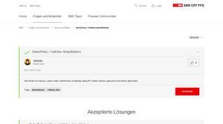 
                            6. Gelöst: SwissPass / Halbtax Ablaufdatum - SBB CFF FFS ...