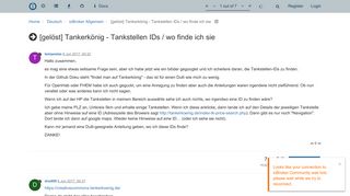 
                            3. [gelöst] Tankerkönig - Tankstellen IDs / wo finde ich sie ...