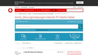 
                            11. Gelöst: Viele CRC-Fehler beim Download - Vodafone Community