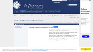 
                            8. [gelöst] WhatsApp Web zeigt mir täglich den QR-Code - Dr. Windows