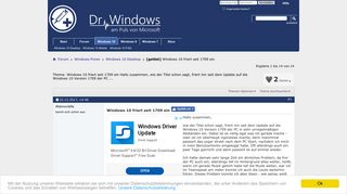 
                            4. [gelöst] Windows 10 friert seit 1709 ein - Dr. Windows