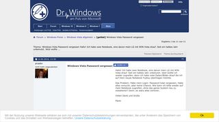 
                            6. [gelöst] Windows Vista Password vergessen - Dr. Windows