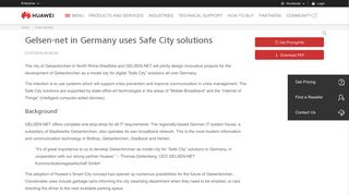 
                            10. Gelsen-net in Germany uses Huawei Safe City solution