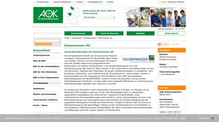 
                            9. Gelsenwasser AG | AOK - Service für Unternehmen - AOK-Business