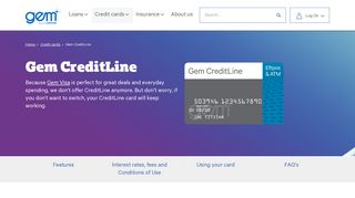 
                            11. Gem CreditLine Credit Card - Credit Cards | Gem Finance