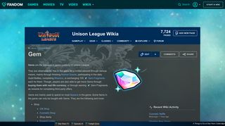 
                            6. Gem | Unison League Wikia | FANDOM powered by Wikia