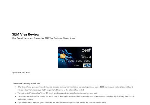 
                            11. GEM Visa Review - MoneyHub NZ | Compare & Save | 100 ...