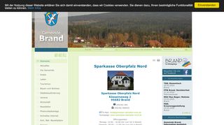 
                            9. Gemeinde Brand - Sparkasse Oberpfalz Nord