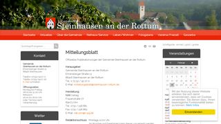 
                            9. Gemeinde Steinhausen an der Rottum - Mitteilungsblatt