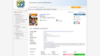 
                            13. Gemeinde- und Schulbibliothek Online Katalog: - bibliotheken-zh.ch