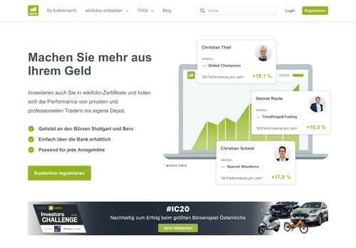 
                            6. Gemeinsam besser investieren – Jetzt mitmachen! | wikifolio.com