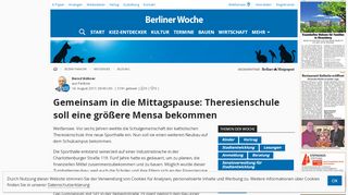 
                            10. Gemeinsam in die Mittagspause: Theresienschule soll eine größere ...