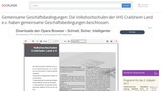 
                            12. Gemeinsame Geschäftsbedingungen: Die Volkshochschulen der VHS ...