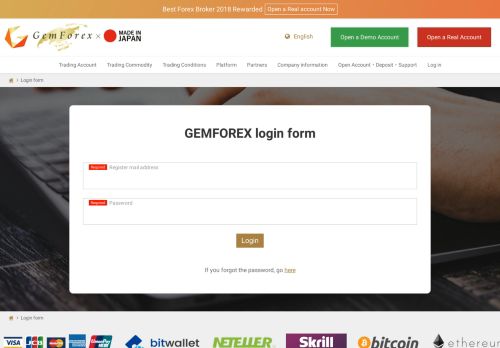 
                            7. ログインフォーム｜GEMFOREX