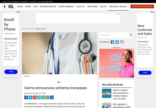 
                            8. Gems announces scheme increases | IOL Personal Finance