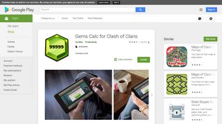 
                            5. Gems Calc for Clash of Clans - Apps on Google Play