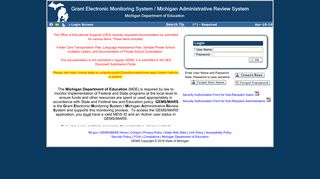 
                            6. GEMS : Login Screen - MDE Programs