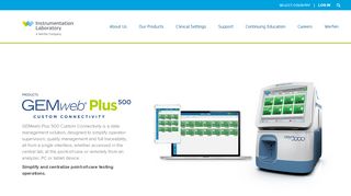
                            3. GEMweb Plus 500 | Instrumentation Laboratory Worldwide